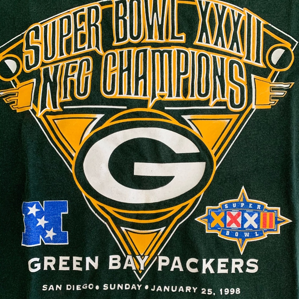 Vintage 1998 Green Bay Packers Super Bowl tee